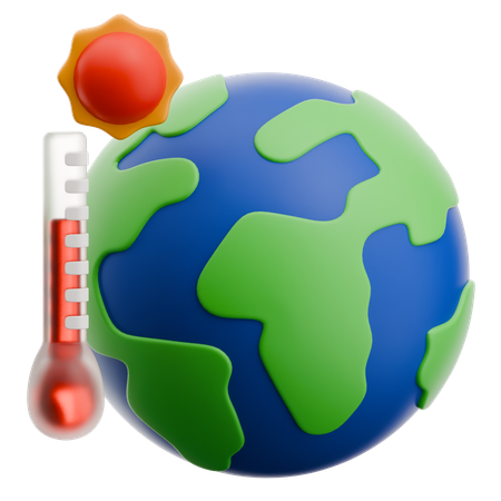 Global Warming  3D Icon