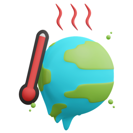 Global Warming  3D Icon