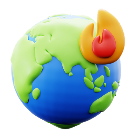 Global Warming  3D Icon