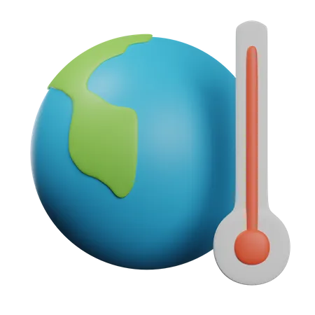 Global warming 3D Icon