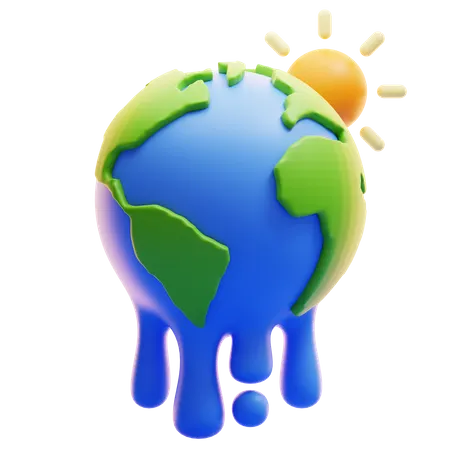 GLOBAL WARMING  3D Icon