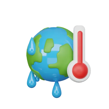 3 D Icon Global Warming 3D Icon