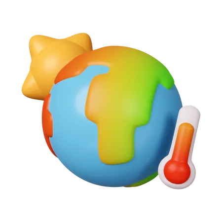 Global Warning  3D Icon