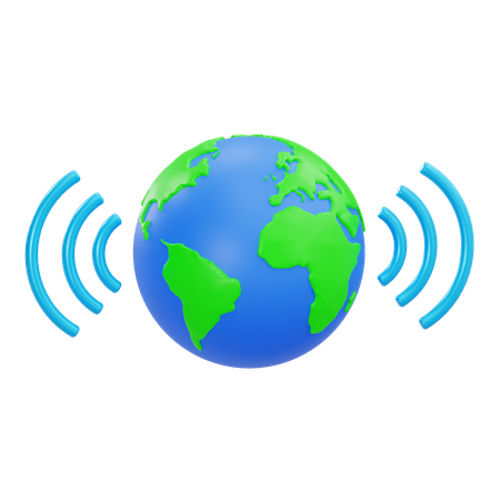 Global wifi  3D Icon