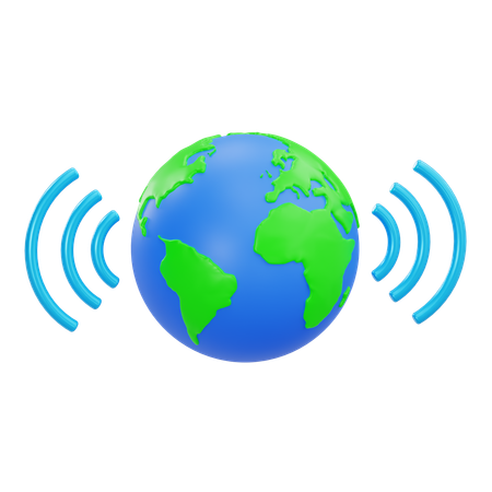 Global wifi  3D Icon