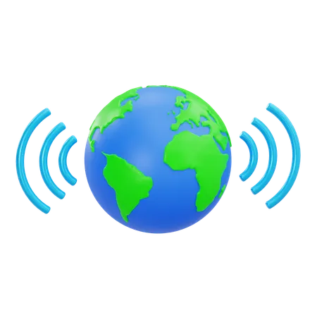 Global wifi  3D Icon