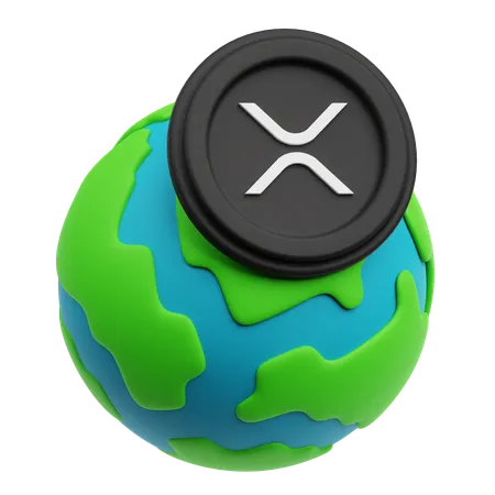 Globales xrp  3D Icon