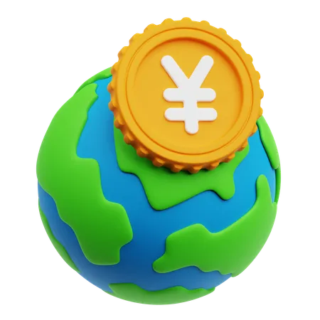 Global Yuan Network  3D Icon