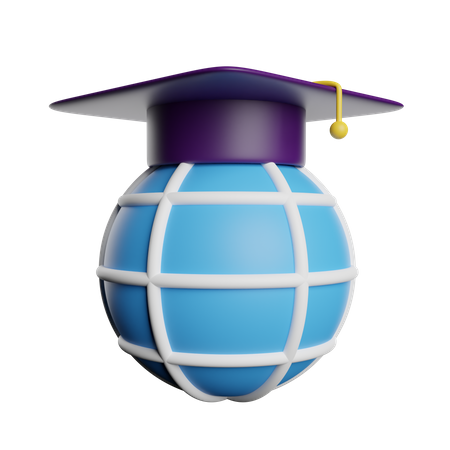 Globale Bildung  3D Icon