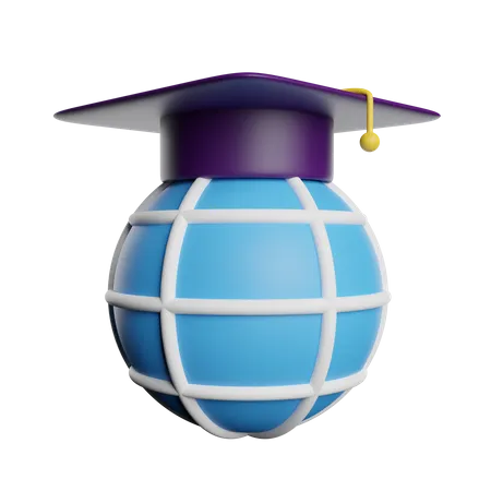 Globale Bildung  3D Icon