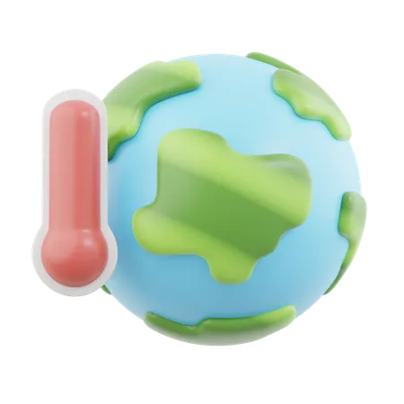 Globale Erwärmung  3D Icon