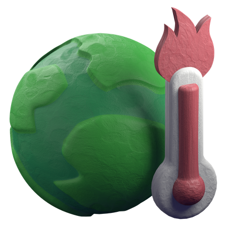 Globale Erwärmung  3D Illustration