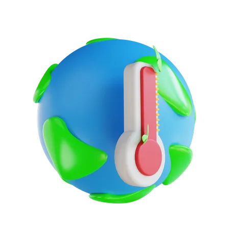 Globale Erwärmung  3D Illustration