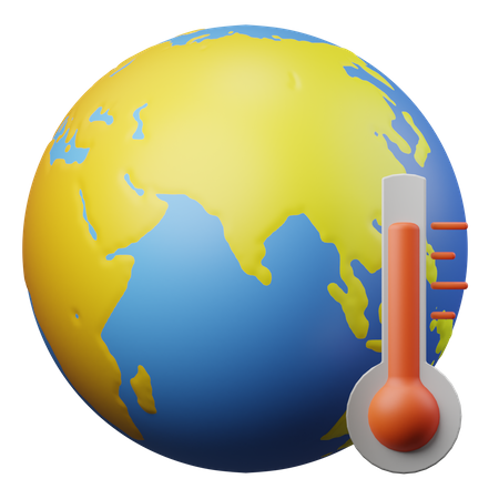 Globale Erwärmung  3D Illustration