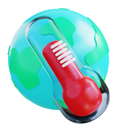Globale Erwärmung  3D Icon