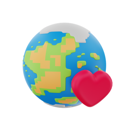 Globale Liebe  3D Icon