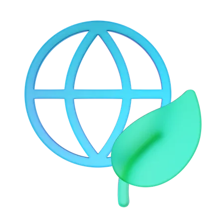 Globale Ökologie  3D Icon