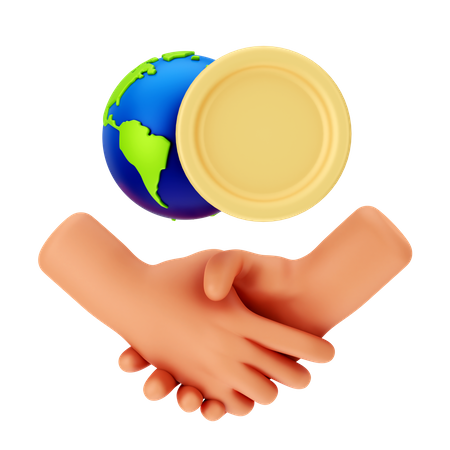 Globale Partnerschaft  3D Icon