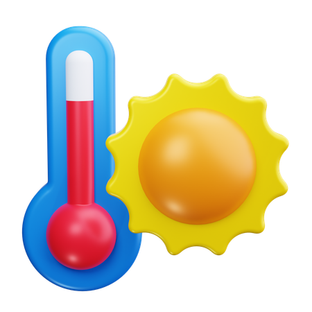 Globale Temperatur  3D Icon