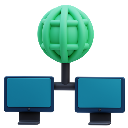 Globale Verbindung  3D Icon