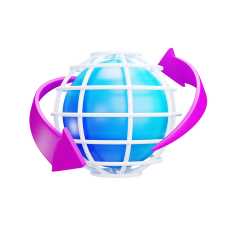 Globale Verbindung  3D Icon