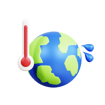 Globaler Klimawandel  3D Icon