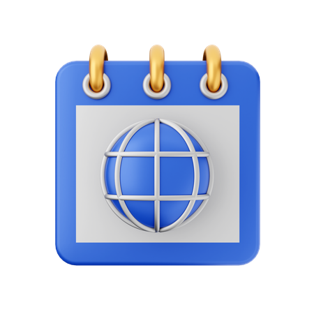 Globales Datum  3D Icon