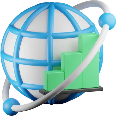 Globales Geschäftsnetzwerk  3D Icon