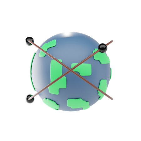 Globale Vernetzung  3D Icon