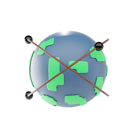 Globale Vernetzung  3D Icon