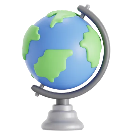 Globe Design For Class Decor 3D Icon