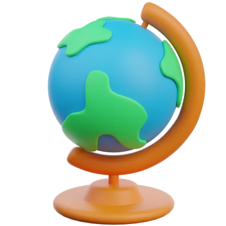 Globe For Education 3 D Icon 3D Icon