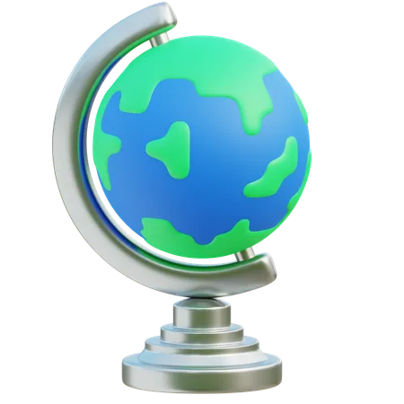 Educational World Globe 3D Icon