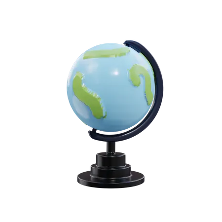 3 D Rendering Globe Illustration Object 3D Illustration