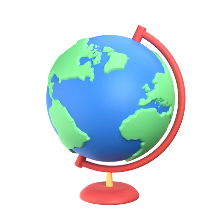 Globe 3D Icon