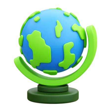 Globe 3 D Render Icon Illustration 3D Icon