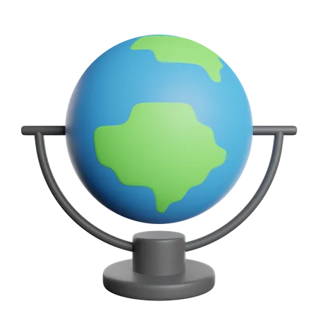 Globe World Earth 3D Icon