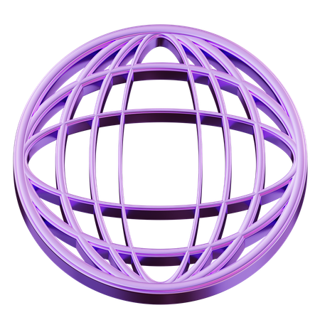 Globe Abstract  3D Icon