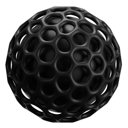 Globe Abstract Shape  3D Icon