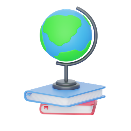 Globe Books  3D Icon
