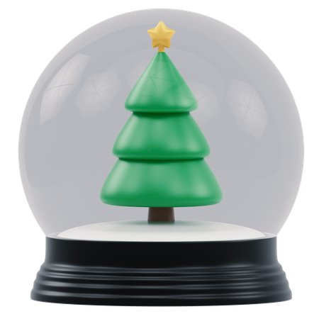 Globe de Noël  3D Icon