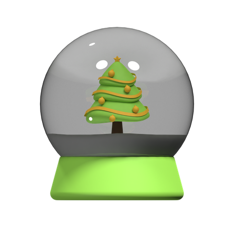 Globe de Noël  3D Icon