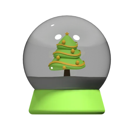 Globe de Noël  3D Icon