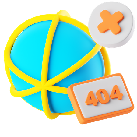 Globe déconnecté  3D Icon