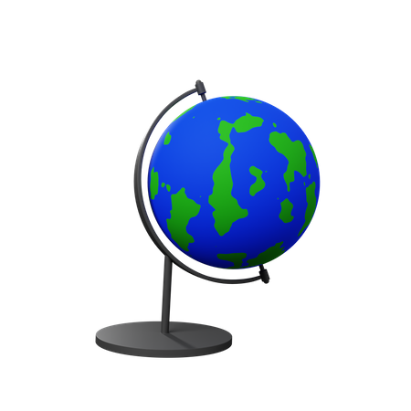Globe earth 3D Illustration