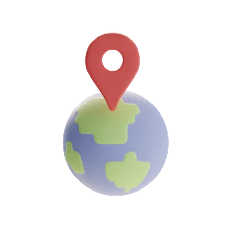 Emplacement du globe  3D Icon