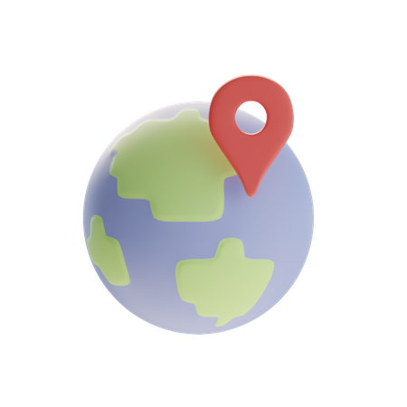 Emplacement du globe  3D Icon