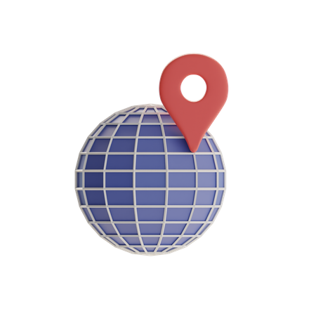 Emplacement du globe  3D Icon