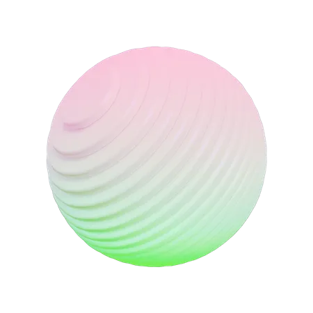 Forme abstraite du globe  3D Icon