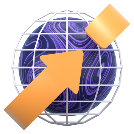 Globe Grid  3D Icon